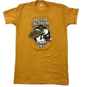 Vintage 1980 Pittsburgh Steelers NFL Mean Joe Green single stitch T-shirt